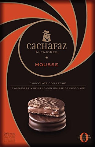 Cachafaz "Alfajor" Cookie Sandwich with Chocolate Mousse 6 Units