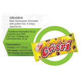 CriCri Chocolate con Leche y Tostaditas de Arroz Savoy- Product of Venezuela (5 Unit of 123 g)