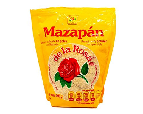 De la Rosa Mazapan, Marzipan De la Rosa, Mexican Original Candy, Regular and covered in chocolate (Powdered Mazapan, 2Lb Bag)
