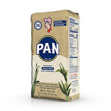 P.A.N. Whole Grain White Corn Meal – Pre-cooked Gluten Free and Kosher Flour for Arepas (2.2 lb / Pack of 1)