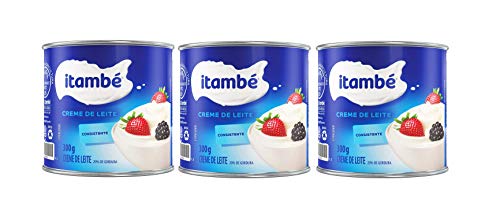 Itambé Traditional Table Cream - 10.5 oz | Creme de Leite Itambé Lata - 300g - (PACK OF 03)