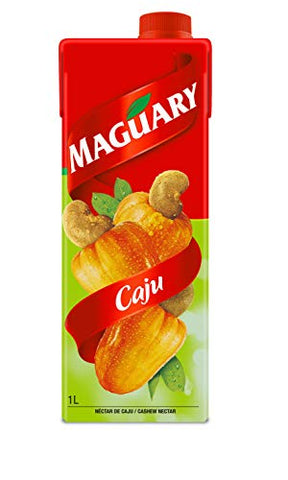 Maguary Cashew Juice - 33.8 FL.Oz | Suco Maguary Sabor Caju - 1L - (PACK OF 01)