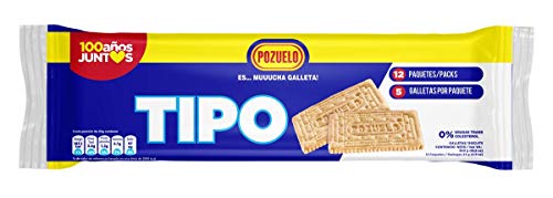 Pozuelo Tipo Cookies | Less Calories & Sodium | Classic Snack | 10.58 Oz (Pack of 3)