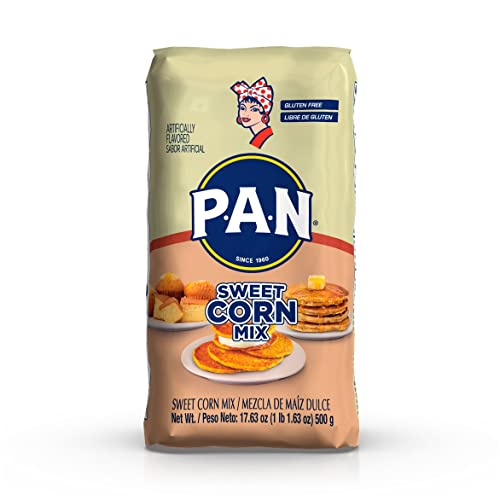 P.A.N. Sweet Corn Mix – Gluten Free Mixture for Cachapas (1.1 lb / Pack of 1)