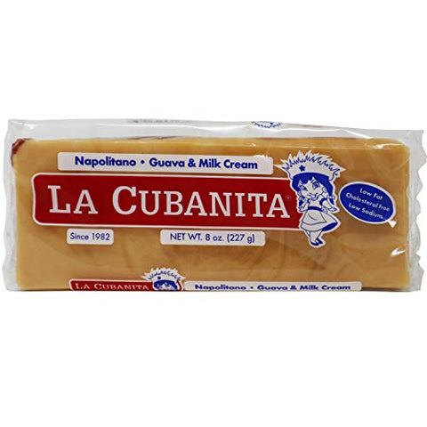 La Cubanita Napolitano Guava & Milk Cream / Guayaba Con Crema 8 Oz (Pack of 1 / Paquete De1)