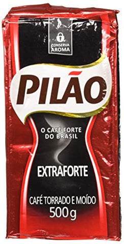 Café Pilão Extraforte (Extra Strength Coffee) 500 Grams