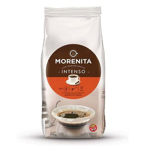 Morenita Dark Roasted Ground Coffee (Intenso) with Sugar 500g - Imported from Argentina