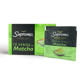 Supremo Matcha Green Tea Bags – 3 Boxes of 20 Green Tea with Matcha Teabags – Intense Flavor – Naturally Caffeinated Green Tea – Matcha Energy Teabags for Men and Women – Rich in Antioxidants