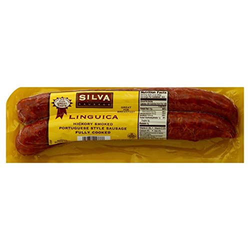 Silva Linguica Portuguese Sausage 11 Oz (4 Pack)