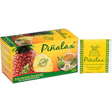 Piñalax Detox - Herbal Tea of Pineapple (Piña), Artichoke (Alcachofa), Green Tea (Te Verde), Stevia, Yacon Leaves, Senna (Sen), Horsetail (Cola de Caballo) and Fennel (Hinojo) - 30 Tea Bags of All-Natural Herbs from Peru for Digestion