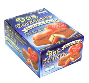 FELFORT Chocolates, Bombones y Bocaditos (Dos Corazones Bocaditos, Box of 20)