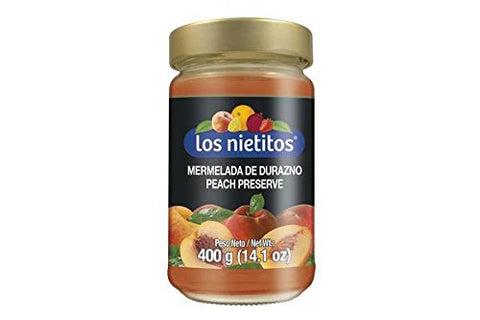 Los Nietitos Mermelada De Durazno( Peach Preserve) Net.Wt 400g