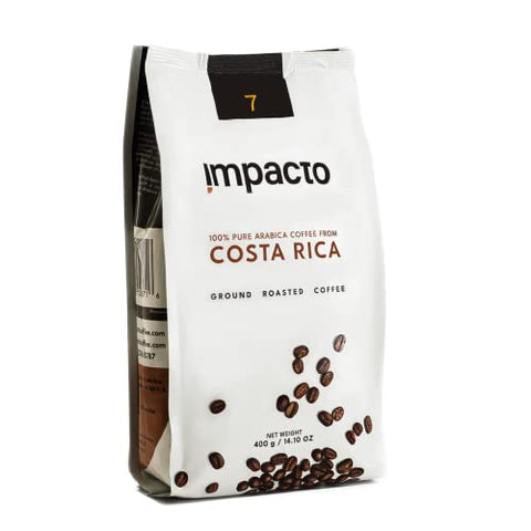 Impacto coffee -100% pure arabica medium roast ground coffee - 1 bag of 14.10 ounce