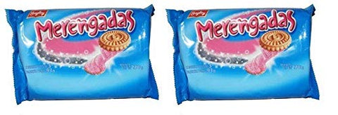 BAGLEY Merengadas Galletas Dulces Con Relleno Sabor Frutilla 279 grs. - 2 Pack. / Sweet Cookies With Stuffed Strawberry Flavor 9.8 oz. - 2 Pack.