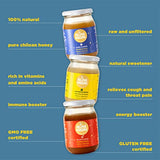 Reina Madre - Ulmo Honey 100% natural, raw and unfiltered, quality Chilean honey | Non GMO & Gluten Free, 17.6 oz