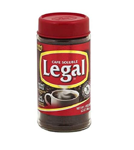 LEGAL Cafe Soluble con Azucar Caramelizada 180 gr. | Instant Coffee with Caramelized Sugar 6.3 oz.