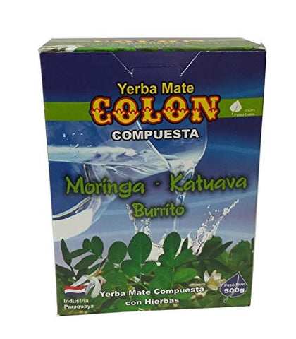 COLON Yerba Mate Tea from Paraguay. (Burrito, 500 gr.)