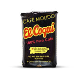 Deluxe Puerto Rican Coffee Selection | Premium Pack of 4 - 8oz Assorted Ground Coffee | Cafe Lareno, Cafe Adjuntas, Cafe El Coqui, Cafe Borinquen | Includes El Pantry Coffee Wooden Spoon
