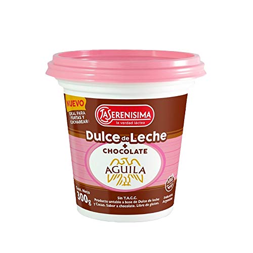 La Serenísima - Dulce de Leche with Aguila Chocolate - Special Recipe (300 g / 10.5 oz)