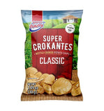 Super ricas flavored potatoe chips , plantain chips. Assorted styles. (Crokantes pack, 6 Units)