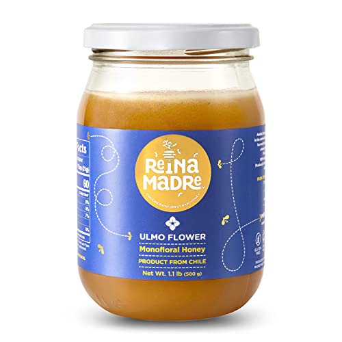 Reina Madre - Ulmo Honey 100% natural, raw and unfiltered, quality Chilean honey | Non GMO & Gluten Free, 17.6 oz