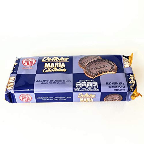 Galleta Maria Chocolate Delicias Venezuela 136gr
