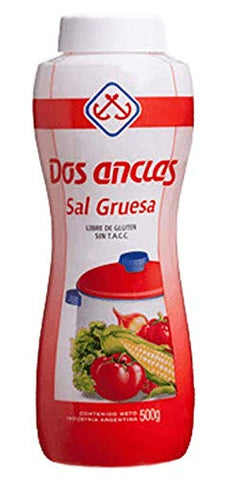 DOS ANCLAS Sal Gruesa 500 grs. / Coarse Salt 17.63 oz.