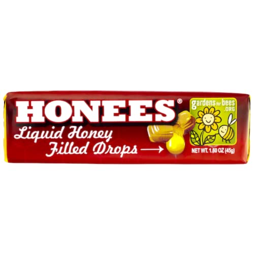 Honees All Natural Honey Filled Drops 9 Count (Pack of 6)