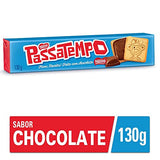 Passatempo Brazilian Sandwich Biscuit with Chocolate Cream Nestle 130 Gram (4.58 Ounce) - Biscoito Passatempo Recheado de Chocolate