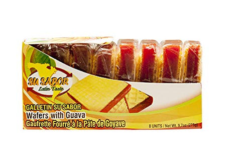 Su Sabor Wafers with Guava / Galletin (8 Units)