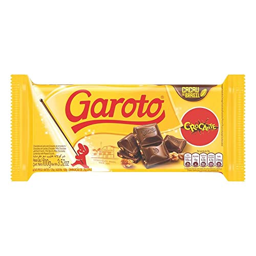GAROTO Chocolate Tabletes (Crocante, 2 Pack)