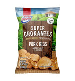 Super ricas flavored potatoe chips , plantain chips. Assorted styles. (Crokantes pack, 6 Units)