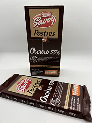 Savoy Postres Chocolate 55% 4 units