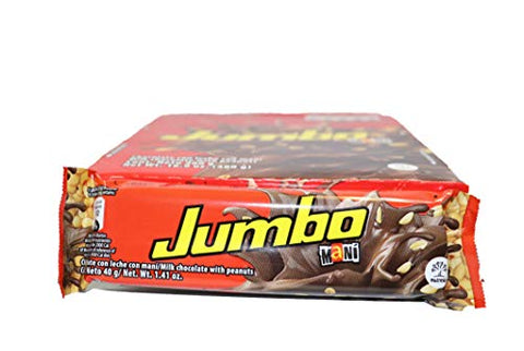 Jumbo Jet Chocolates with Peanuts/ Chocolatina Jumbo Jet Con Mani X 12units Box