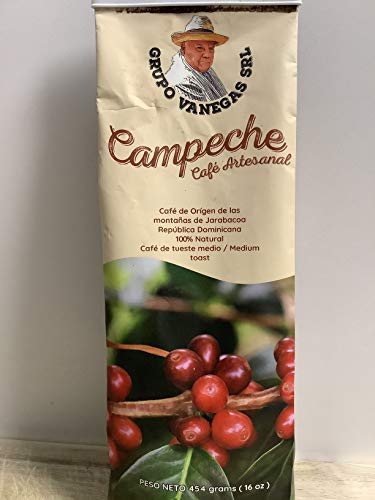 CAMPECHE Cafe Artesanal 100% Natural from Jarabacoa DOMINICAN REPUBLIC Ground Coffee