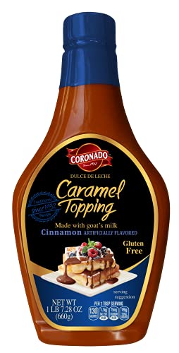 CORONADO Dulce de Leche Cinnamon Topping Bottle of 23.3 ounces