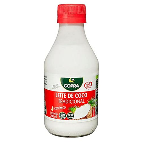 Leite de Coco, Leite de Coco Copra, Brazilian Coconut Milk, Coconut Milk 200ml (2 Pack)