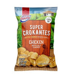 Super ricas flavored potatoe chips , plantain chips. Assorted styles. (Crokantes pack, 6 Units)