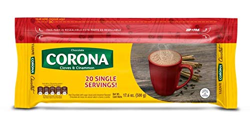 Corona Resealable Cinnamon & Cloves Chocolate Bars | Delicious On-The-Go Treat | Great for Breakfast | 17.6 Ounce (Pack of 1)