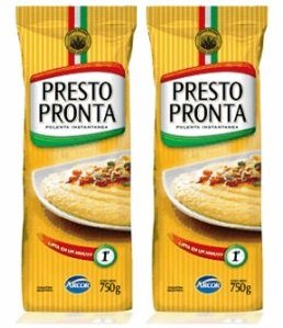 PRESTO PRONTA Polenta Instantanea 750 gr. - 2 PACK / Instant Cornmeal 1.65 lb - 2 PACK