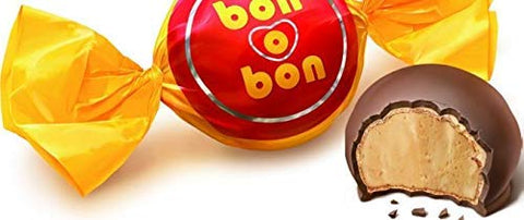 Bon O Bon Bonbons with Peanut Cream Filling and Wafer