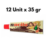 Sindoni Nucita Tubo Crema de Chocolate Dulce sabor Double Cream With Hazelnut Chocolate And Milk Venezuela Candy Food Snack Box 12 Unit 35 gr