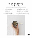 BALIBETOV [New] Yerba Mate Wood Gourd Set - Traditional Palo Santo and Aluminum (Mate Cup) with Bombilla (Yerba Mate Straw) (Wood With Aluminum Base)