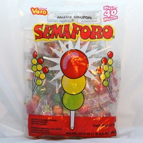 Vero Semaforo Paletas Lollipops (40 Ct)