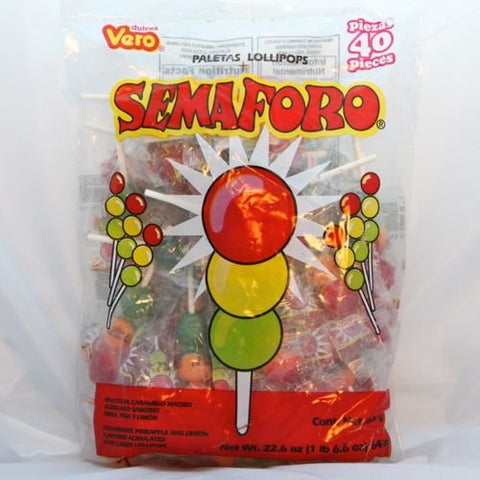 Vero Semaforo Paletas Lollipops (40 Ct)