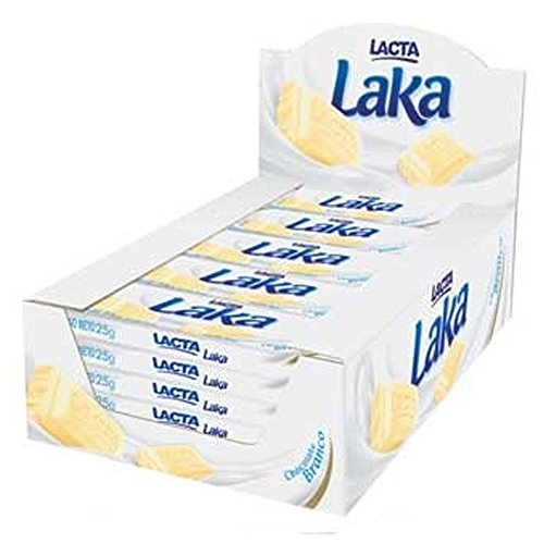LAKA LACTA Tabletinhos Branco 400 gr. Box of 20 / White Chocolate 14 oz.