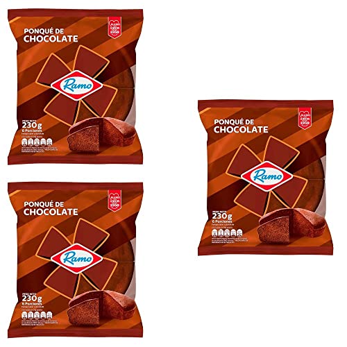 Ponque Ramo Chocolate (Pck of 3) Colombian delicious snack cake with chocolate flavor mecato colombiano Snack from colombia online Colombian snacks dulce colombiano Colombian food Colombian Candy