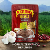 Natura's Refried Red Beans, Ready-to-Eat Vegetarian Frijoles Rojos Refritos/Volteados, 28.22oz Pouch (Pack of 12)