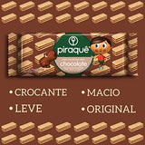 Cookie Wafer Filling Chocolate Piraché Pack 40g