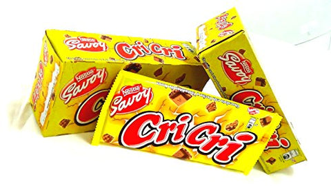 CriCri Chocolate con Leche y Tostaditas de Arroz Savoy- Product of Venezuela (5 Unit of 123 g)